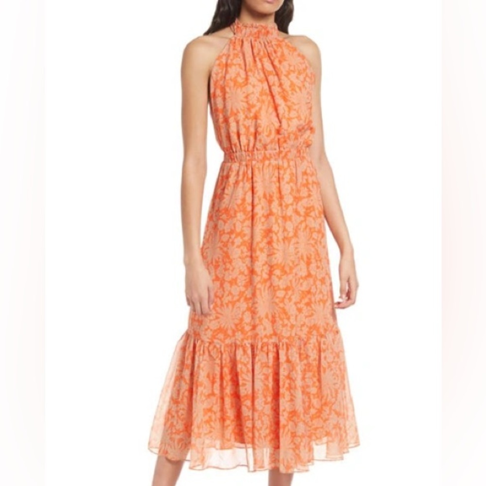 Chelsea28 Halter print dress